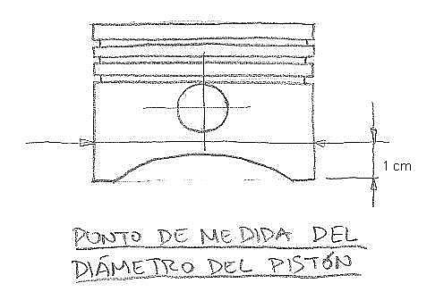 55'5 Medida pistón 55'5 Medida pistón
