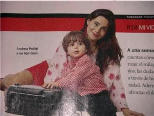 ANDREA POLITTI Y SU HIJO GALO SON HERMOSOS NO?