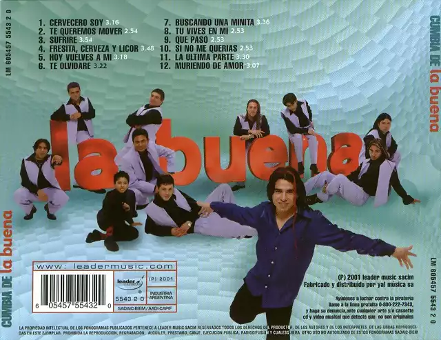 La Buena - Cumbia De La Buena (2001) Trasera