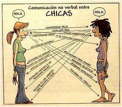 comunicaci?n visiual entre chicas