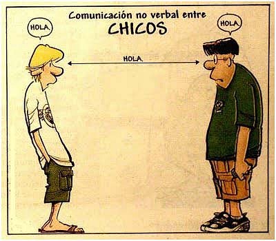 comunicaci?n visiual entre chicos