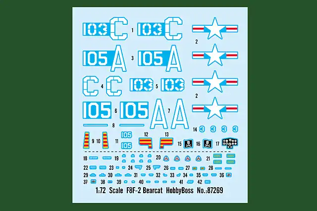 HobbyBoss-172-F8F-2-Bearcat-87269-Decal