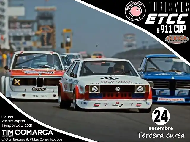 Cartell Turismes ETCC - cursa 3