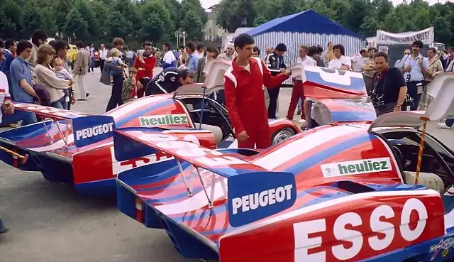 Le Mans 1982, Heuliez sponsor de WM avec Peugeot et Esso