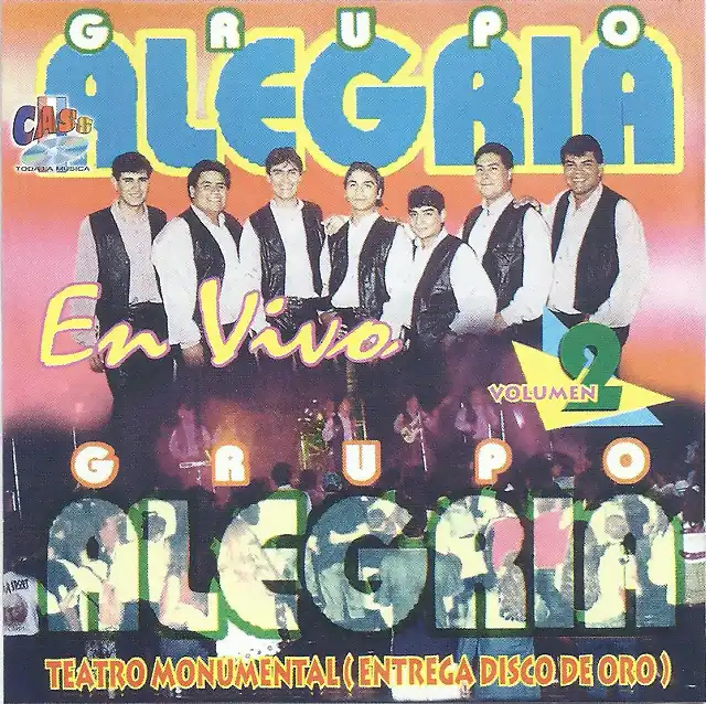 Alegria - En Vivo Teatro Monumental Volumen 2 (1998) Delantera