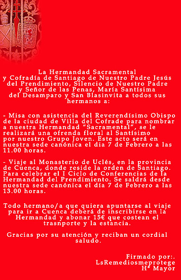Sacramental y Conferencias