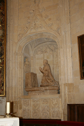 CUENCA BELMONTE  COLEGIATA DE SAN BARTOLOME .S.XV SEPULCRO DE DON ALFONSO TELLEZ GIRON