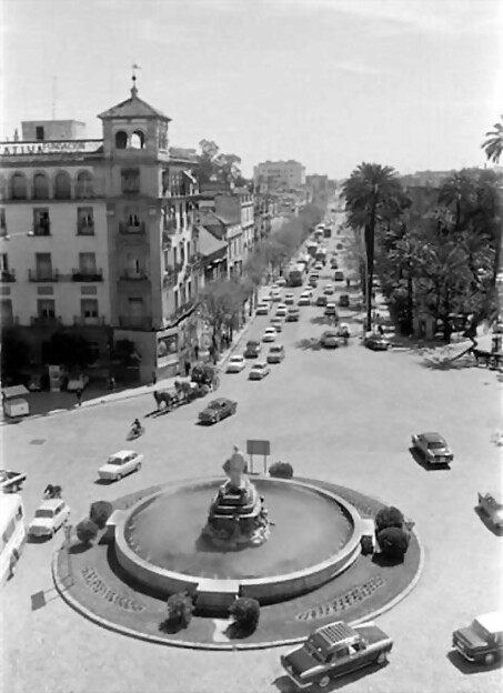 Sevilla Pl. La Puerta de Jerez c. 1960