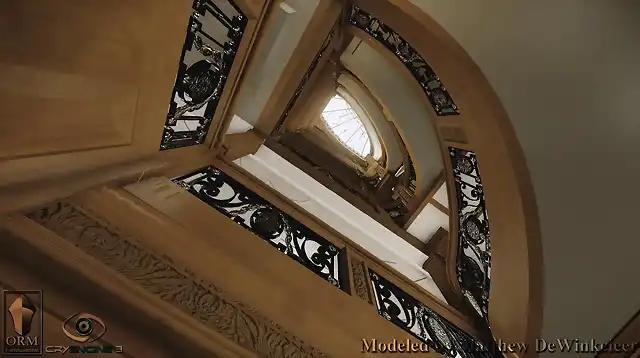 la escalera desde abajo