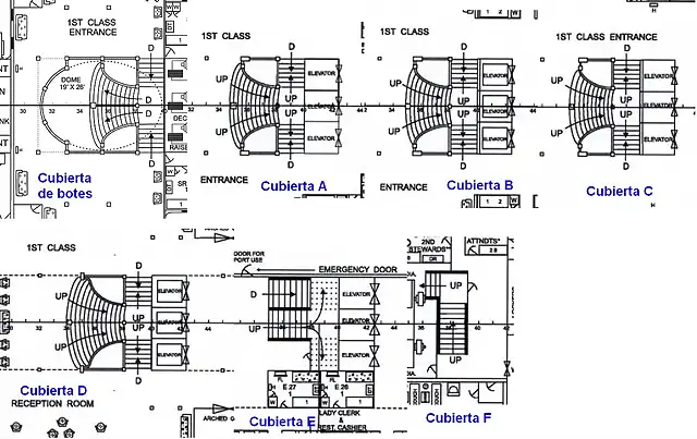 planos de la escalera del titanic