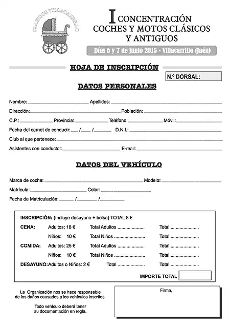 HOJA DE INSCRIPCION