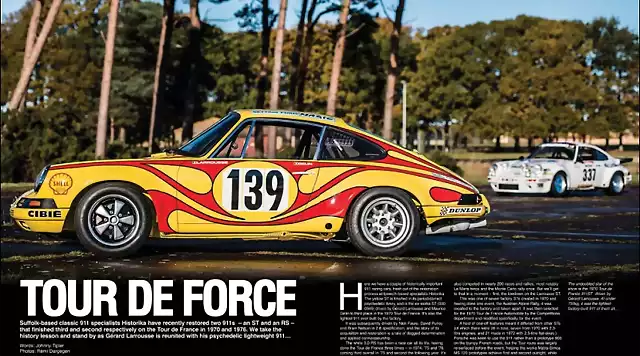 Porsche 911 - TdF'70 - Gerard Larousse - restauració Classic Porsche Magazin