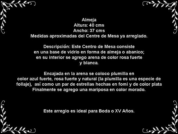 Descripcion almeja Descripcion almeja
