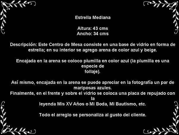 Descripcion estrella mediana Descripcion estrella mediana