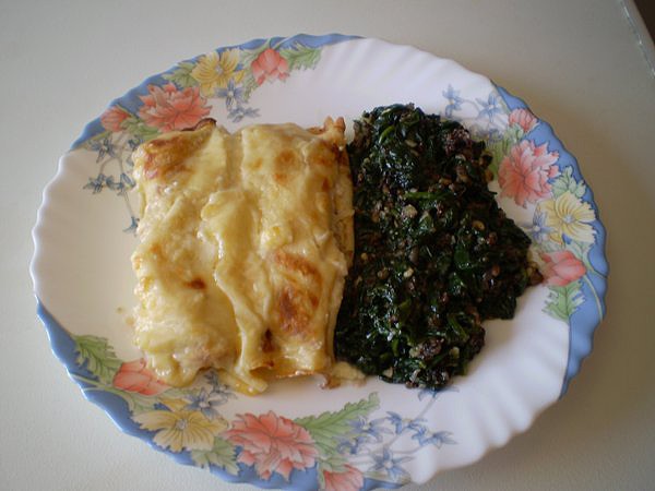 Canelones con dorada ahumada