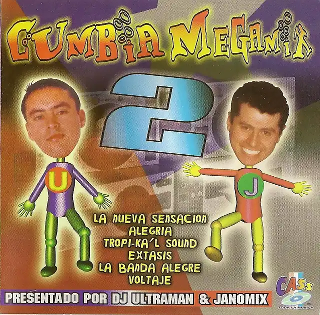 Cumbia Megamix Dos - Presentado Por JanoMix Y Dj Ultraman (2000) Delantera