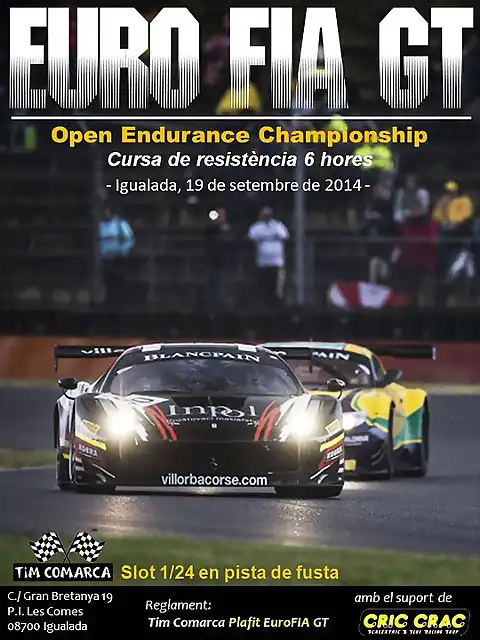 Cartell FIA GT - Cursa 6h