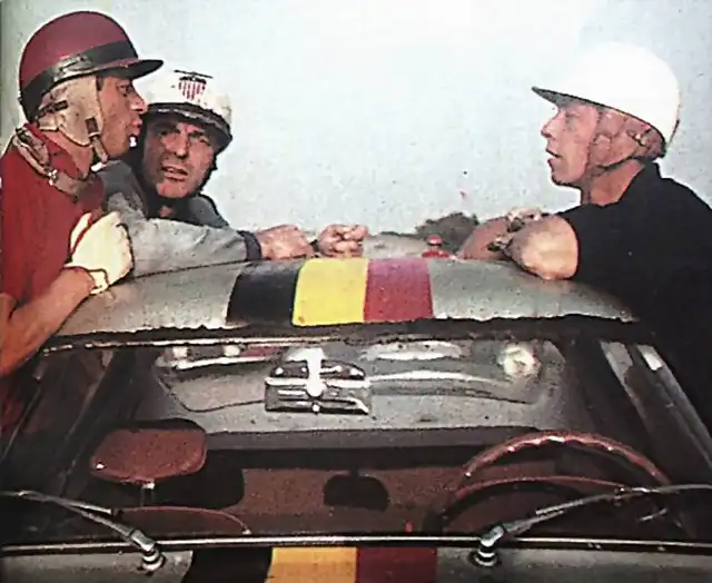 Harry Schell - Nano Da Silva Ramos - Olivier Gendebien - TdF'58 - Montlhry