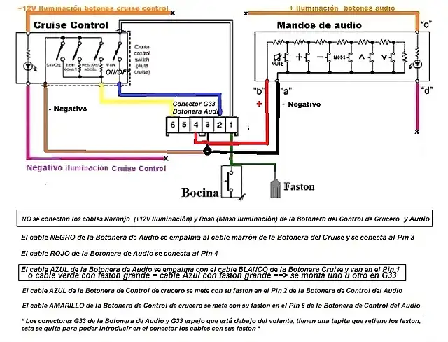 Conexiones_G33_volante_Control_Audio_y_Cruise_sin_luz