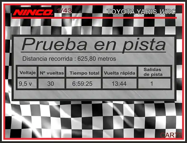 Prueba en pista