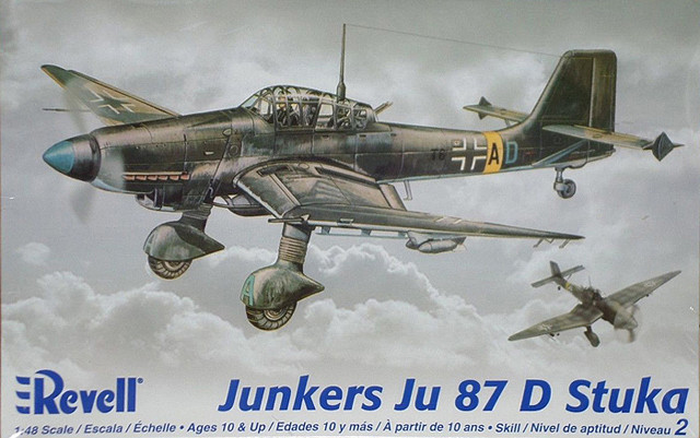 Revell-MODEL-1-48-SCALE-military-models-85-5250-Junkers-Ju-87-D-Stuka-plastic-model