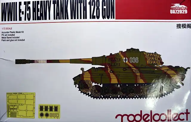 Modelcollect - E-75 Heavy Tank 128 Gun - 1-72