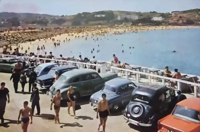 Oleiros playa de Santa Cristina A Coru?a1964