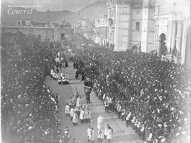 Lima Procesión Santa Rosa 1890
