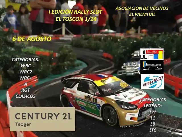 CARTEL RALLY SLOT 124 EL TOSCON