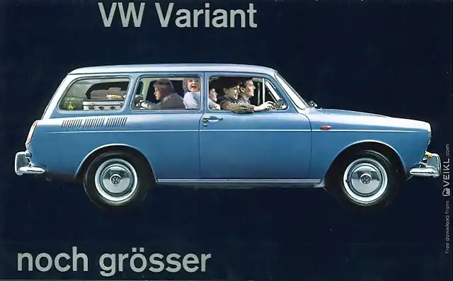 Volkswagen 1500 Brochure 1963 DE
