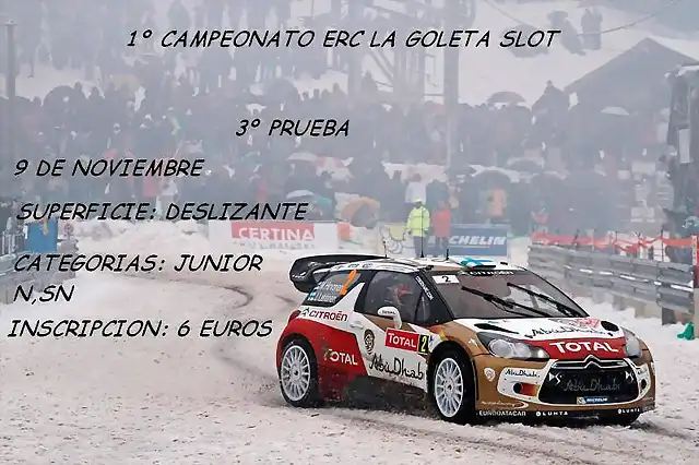 Cartel 3 prueba campeonato ERC