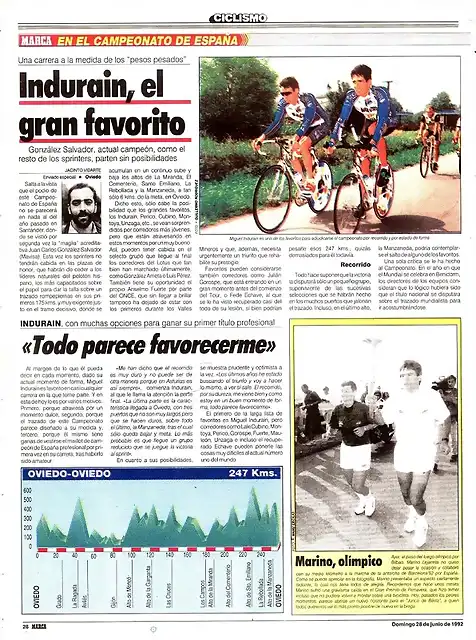 Ciclismo 1992 - Campeonato de Espaa