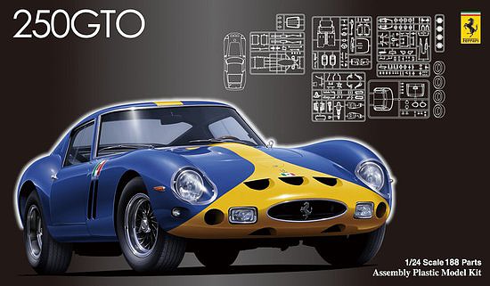 Fujimi Ferrari 250 GTO - blau i groc b