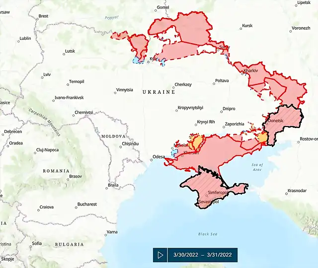 Ukraine War 31 Mar 2022