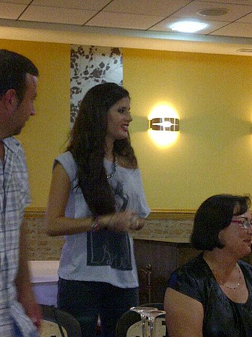 María en la cena antes del bolo 4 María en la cena antes del bolo 4
