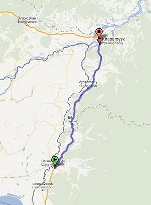 ETAPA 6. DALL?NERECHENCKS - KHABAROVSK(mapa)