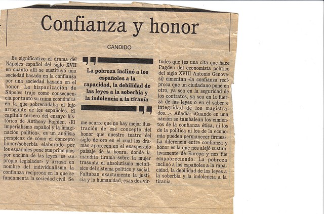 confianza y honor