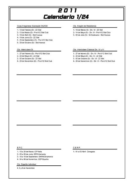 Calendario 1-24 2011 2-2