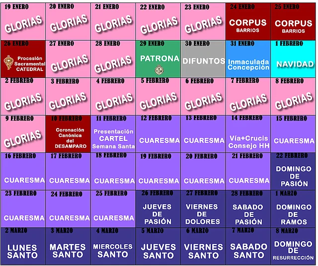 Calendario X Calendario X