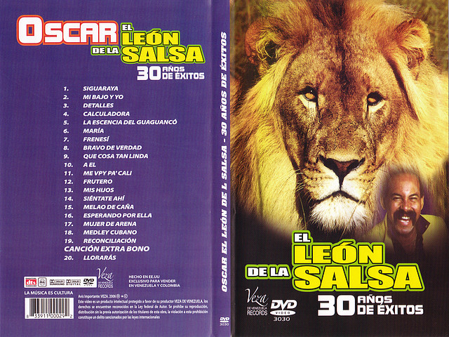 Oscar Dleon - 30 Aos De Salsa - Caratula DVD