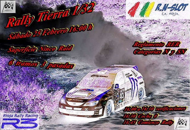 Cartel Rally Tierra 1-32-2