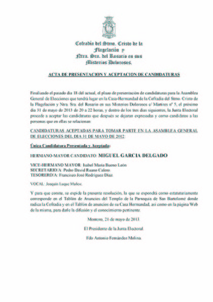 ACTA DE PRESENTACION Y ACEPTACION DE CANDIDATURAS1