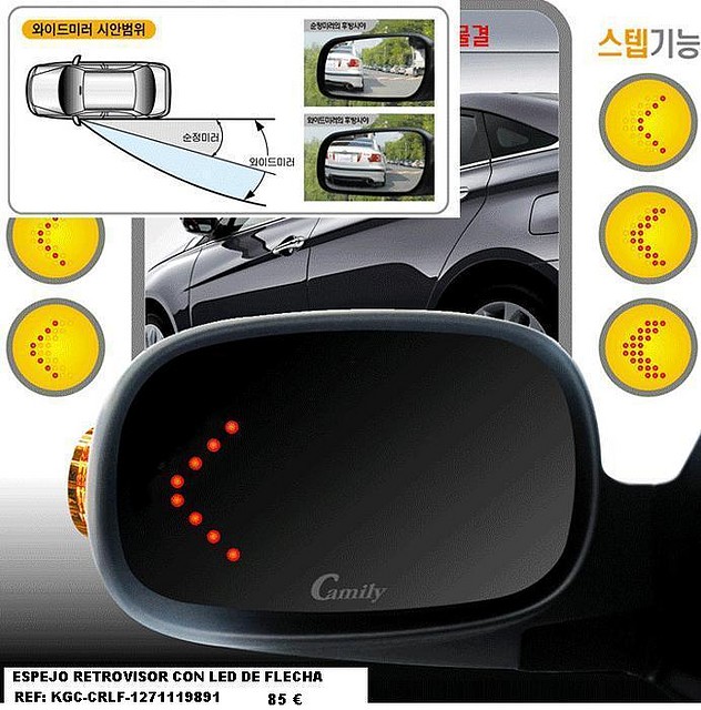 Espejo retrovisor con led de flecha.KGC-CRLF-1271119891.Knbox Espejo retrovisor con led de flecha.KGC-CRLF-1271119891.Knbox
