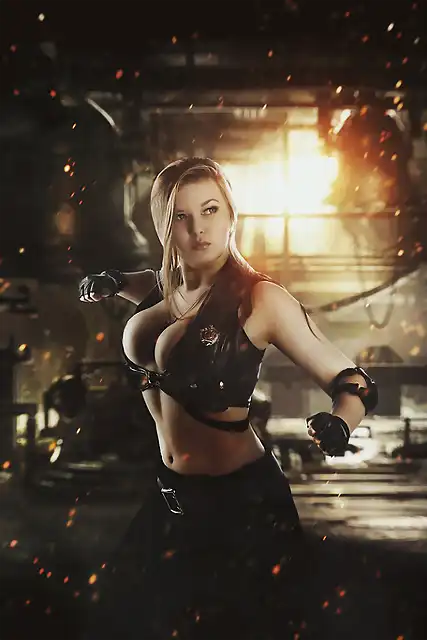 sonya-blade-cosplay-sexy-okani-big-tits-1