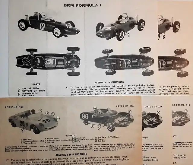 BRM - PORSCHE - LOTUS