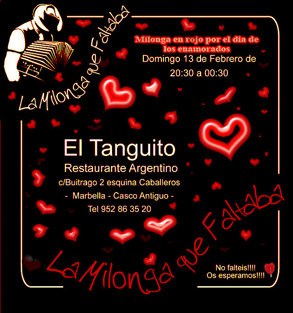 San Valentin Milonga en rojo