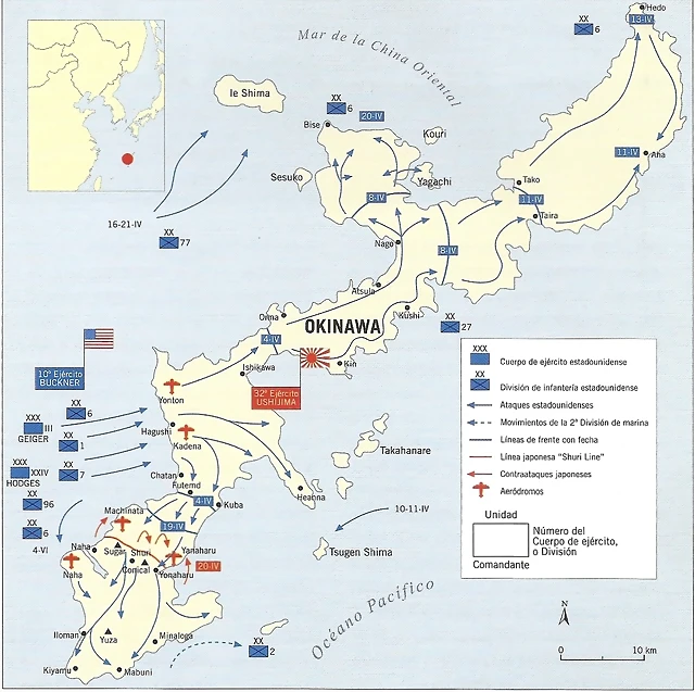 Mapa Okinawa