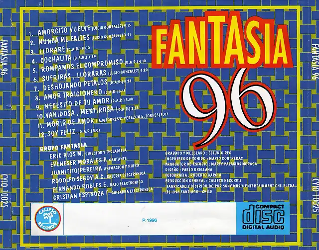 Fantasia - Fantasia 96 (1996) Trasera