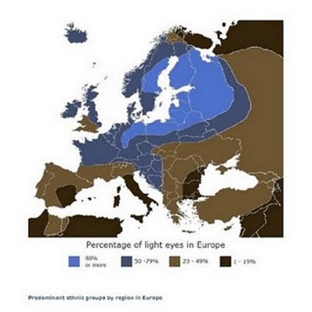 mapa color ojos europa mapa color ojos europa