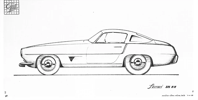 1955_Ghia_Ferrari_375_MM_Drawing 1955_Ghia_Ferrari_375_MM_Drawing